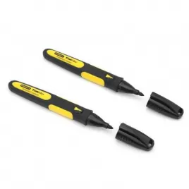 Permanentní popisovač jemný hrot černý 2ks Stanley 0-47-312