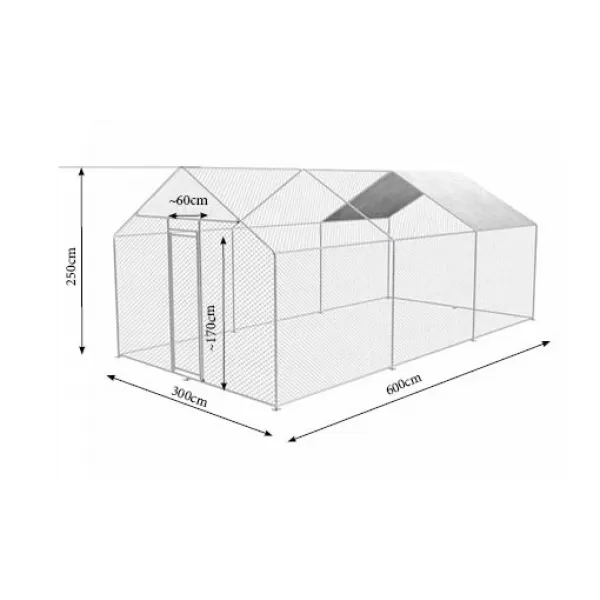 Výbeh pre domáce zvieratá 3x6x2,5 m ZIPPER ZI-CR362