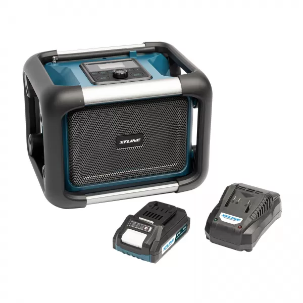 Aku rádio 18V/2,0 Ah + nabíječka 2.4 A Xtline XT102799-1B2