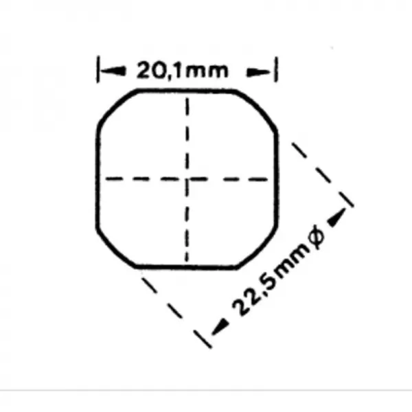 Prostřihovací nástroj 22,5 x 20,1mm ALFRA 01422