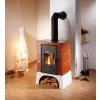 Kachlová kamna s výměníkem + vychlazovací smyčka černá, karamel kachle Haas+Sohn EBOLI AL II