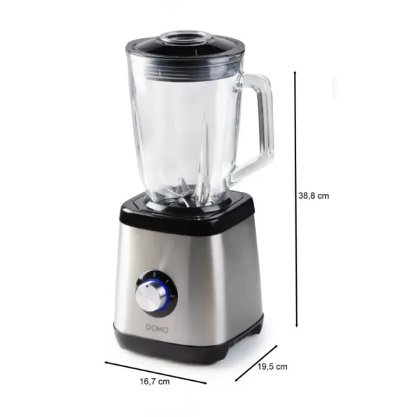 Stolný mixér so sklenenou nádobou DOMO DO1133BL