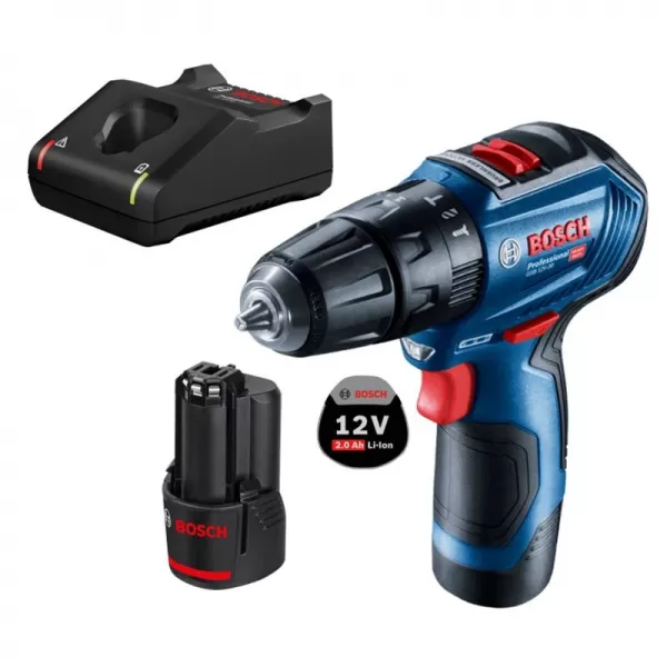 Aku šroubovák s příklepem 2x2,0Ah Bosch GSB 12V-30 06019G9100