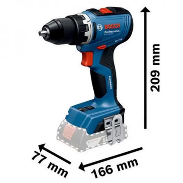 Aku šroubovák 18V 2x4,0Ah Bosch GSR 18V-65 06019N3231