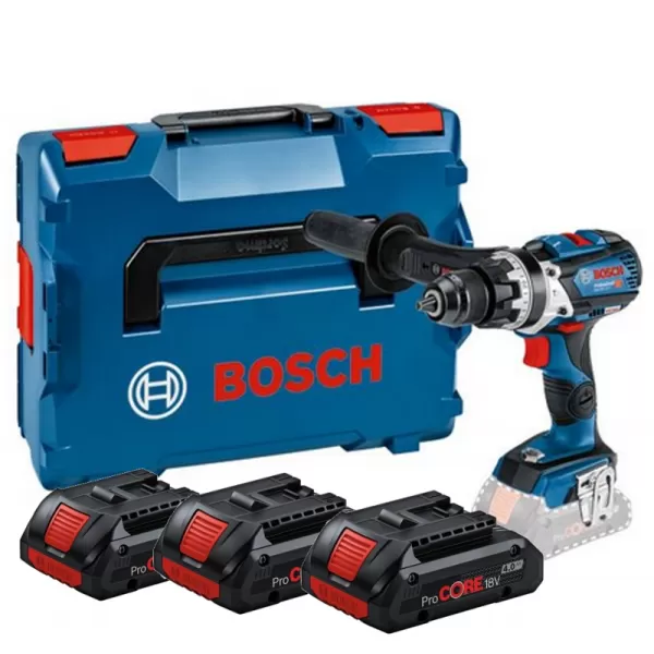 Aku vrtací šroubovák GSB 18V-110 C (3xProCORE18V 4.0Ah; GAL 18V-40), L-Boxx 136 Bosch 0615A5002X