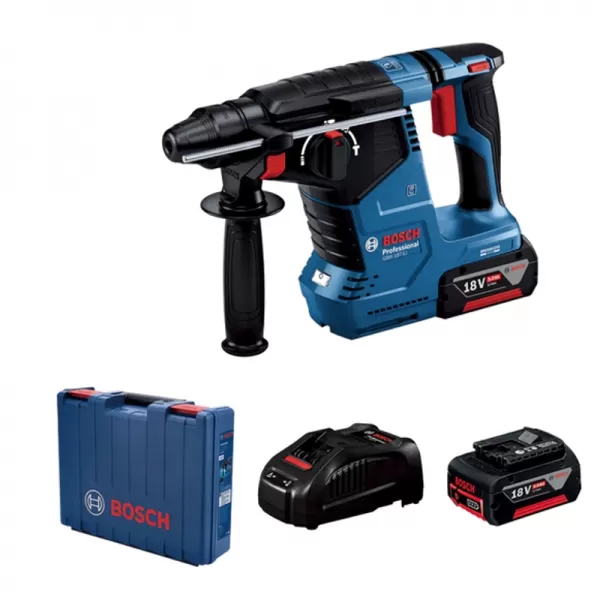 Aku vrtací kladivo SDS-Plus 18V 2x5,0Ah Bosch GBH 187-LI s SDS-Plus 0 611 923 021