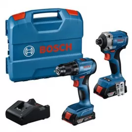 Aku kombinovaná sada 18V 2x2,0Ah GDR 18V-215 + GSR 185-LI + 2× 2,0 AH + GAL 18V-20 + pouzdro Bosch 06019N2023