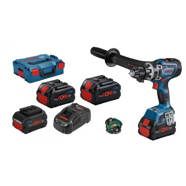 Aku vrtací šroubovák GSR 18V-150 C (3xProCORE18V 8.0Ah; GAL 1880 CV; L-Boxx 136 Bosch 0615A5002T