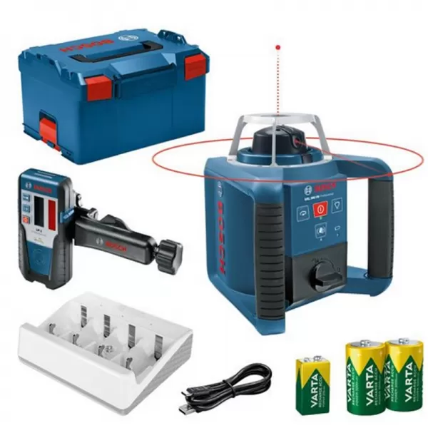 Stavební rotační laser Bosch GRL 300 HV + LR 1 v L-BOXX 0601061505