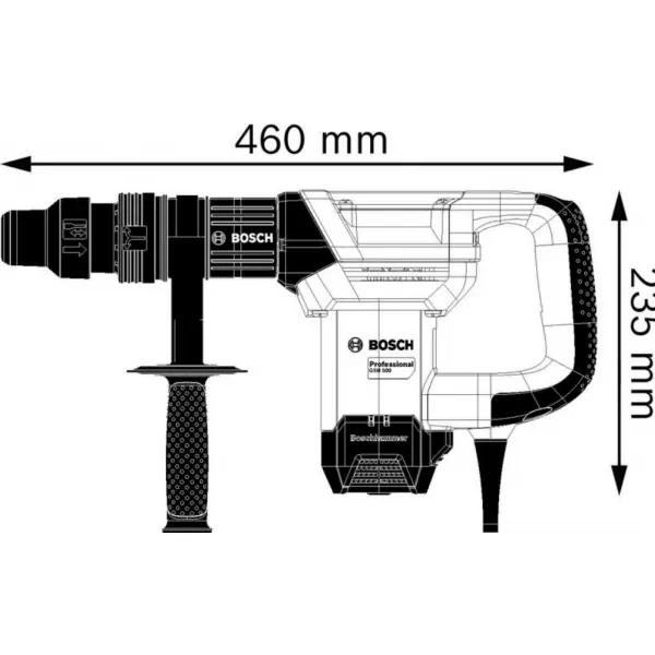 Sekací kladivo SDS-Max BOSCH GSH 500 0.611.338.720
