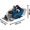 Aku okružní pila 18V bez aku Bosch PRO GKS 18V-68-2 06016D0000