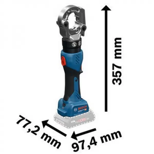 Aku hydraulické lisovací kleště 18V bez aku Bosch GPH 18V-60 06019P0100