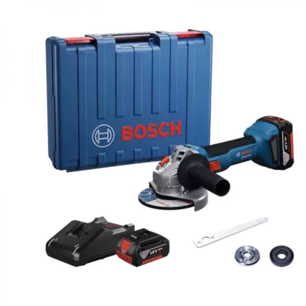Aku úhlová bruska 18V 2x4,0Ah Bosch GWS 18V-8 06019N9020