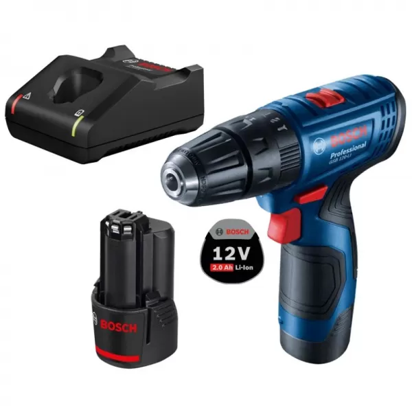 Aku šroubovák s příklepem 2x2,0Ah Bosch GSB 120-LI 0.601.9G8.102
