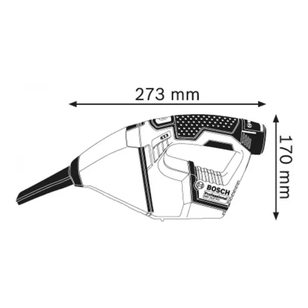 Vysavač Bosch GAS 12 V 0.601.9E3.000
