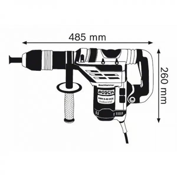 Kombinované kladivo SDS-Max Bosch GBH 5-40 DCE Professional 0.611.264.000