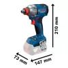 Aku rázový utahovák 18V 2x2,0Ah Bosch GDX 18V-285 06019N2122