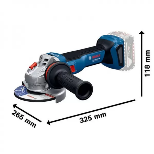 Aku úhlová bruska 18V 2x5,0Ah Bosch GWS 18V-11 S 06019N4002