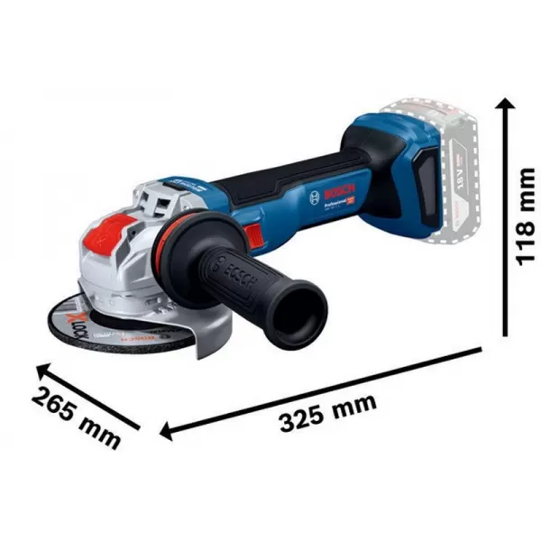 Aku úhlová bruska 18V bez aku X-LOCK GWX 18V-11 S Bosch 06019N4200