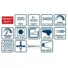 Aku rázový utahovák 18V bez aku Bosch GDX 18V-200 C 0.601.9G4.204
