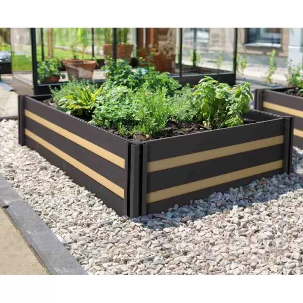 Vyvýšený záhon G21 Crop Duo 183 x 183 x 57, WPC, Cumaru 63900226