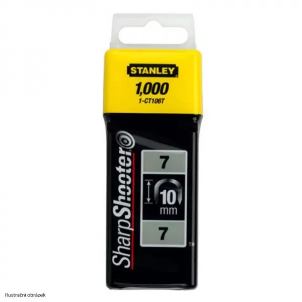 Sponky na kabely TYP 7 CT100, 12mm 1000ks Stanley 1-CT108T