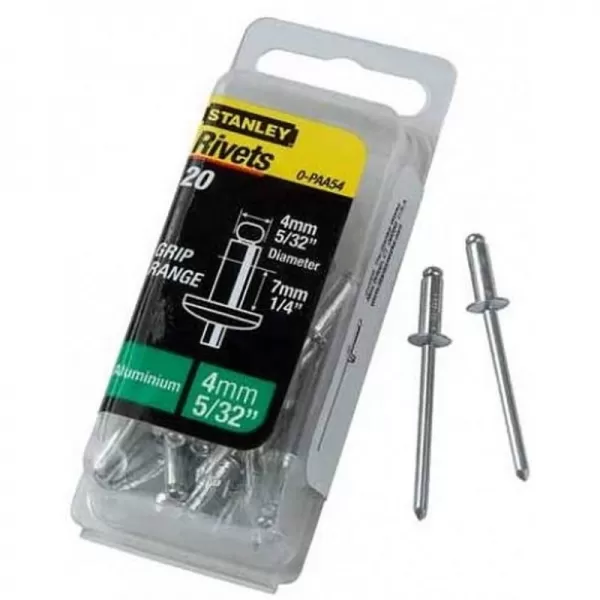 Hliníkové trhací nýty 5x3mm 15ks Stanley 1-PAA62T