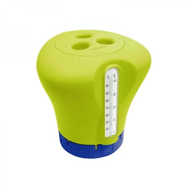 Plovák na chlor s teploměrem - žlutá Marimex 10964008