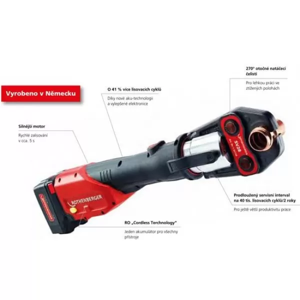Elektrohydraulický lisovací přístroj ROTHENBERGER ROMAX 4000