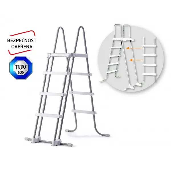 Bezpečnostní schůdky k bazénům MARIMEX - výška stěny do 1,25m 10950017