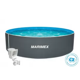 Bazén Orlando 3,05x0,91 m s příslušenstvím - motiv šedý Marimex 10303042