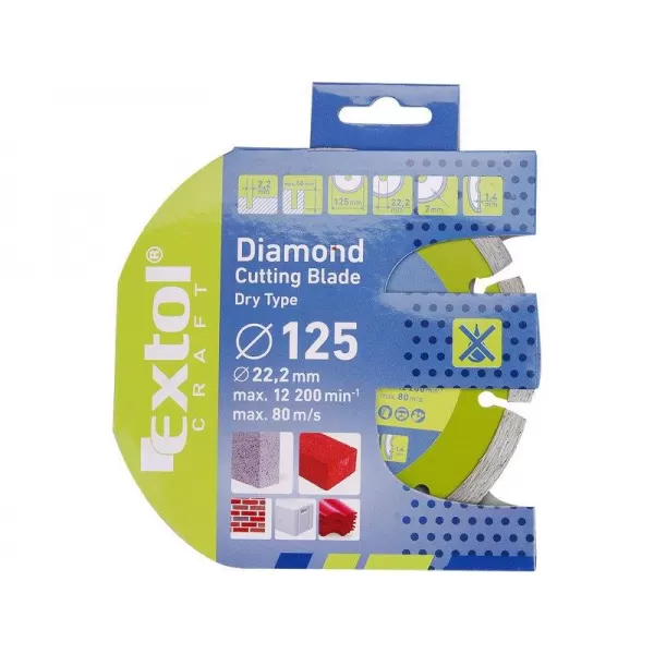 Dia kotouč řezný celoobvodový 150x22,2mm EXTOL CRAFT 108833