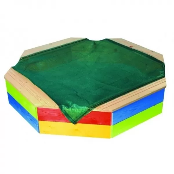 Dřevěné pískoviště osmihranné barevné Marimex 11640198