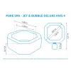 Vířivý bazén Pure Spa - Jet & Bubble Deluxe HWS 4 Marimex 11400242