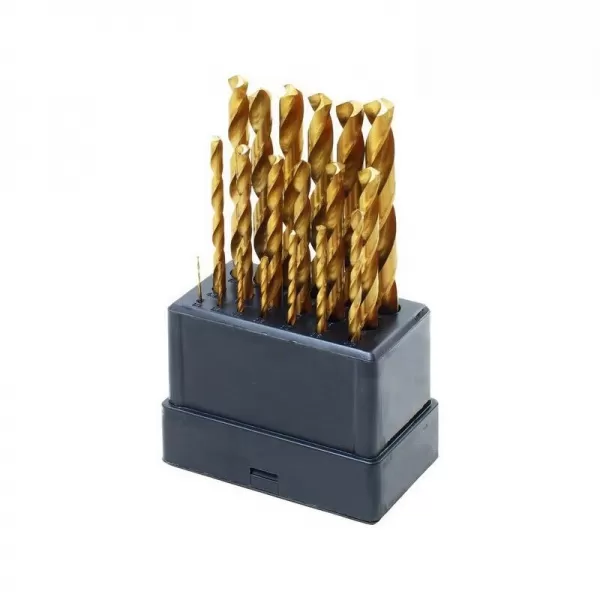 Vrták do kovu sada 19 ks, 1-10mm EXTOL CRAFT1119A