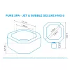 Vířivý bazén Pure Spa - Jet & Bubble Deluxe HWS 6 Marimex 11400256