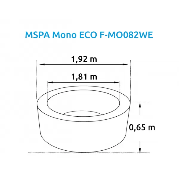 Vířivý bazén MSPA Mono ECO F-MO082WE Marimex 11400281