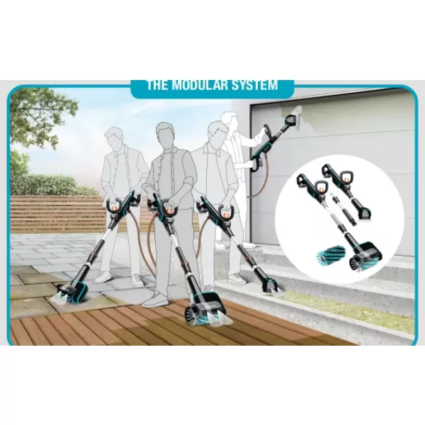 Aku multi čistič 18V bez aku AquaBrush Universal 04/18V P4A Solo Gardena 14842-55
