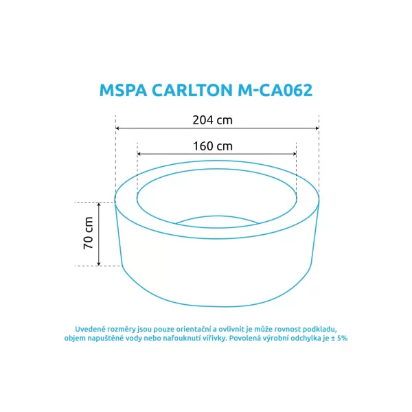Vířivý bazén MSPA Carlton M-CA062 11400298