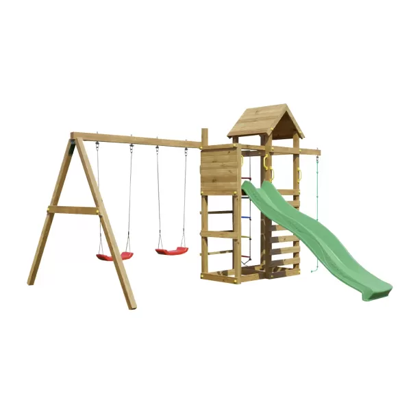 Dětské hřiště Play Basic 011 + zelená skluzavka Marimex 11640592