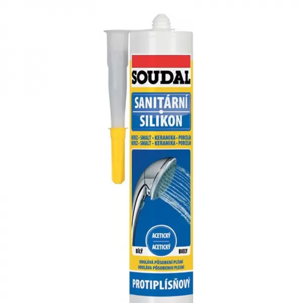 SOUDAL 300ml bílý Sanitární silikon