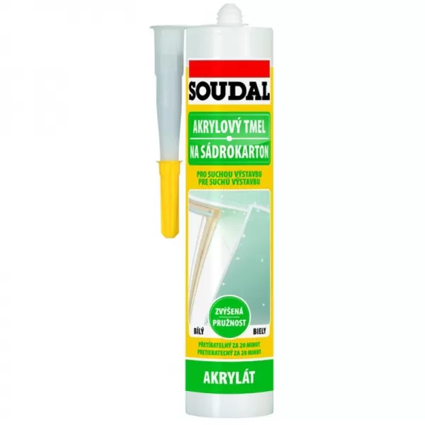 Akrylátový tmel 300ml SOUDAL 1200510