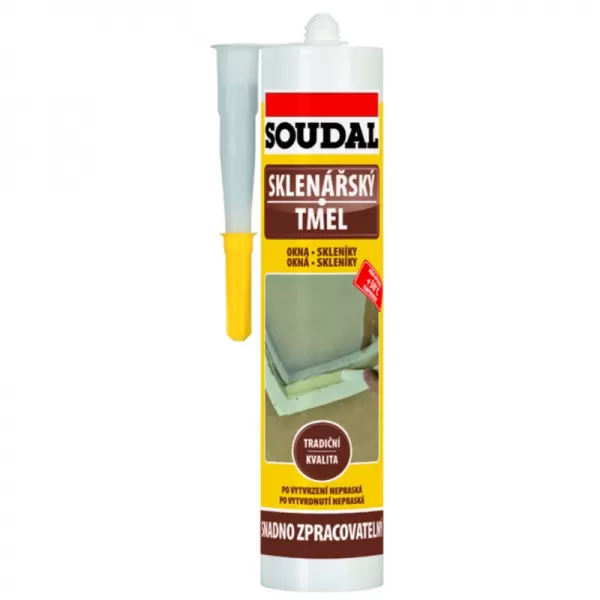 SOUDAL 600g Tmel na sklo