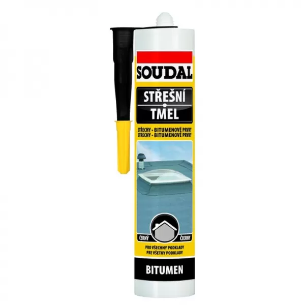 SOUDAL 300ml Střešní tmel BITUMEN