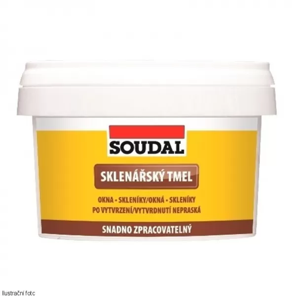 SOUDAL 1kg Sklenářský tmel
