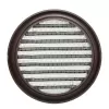 PVC větrací mřížka kruhová s přírubou a síťkou O 50 mm, hnědá (2 ks) DALAP 1458