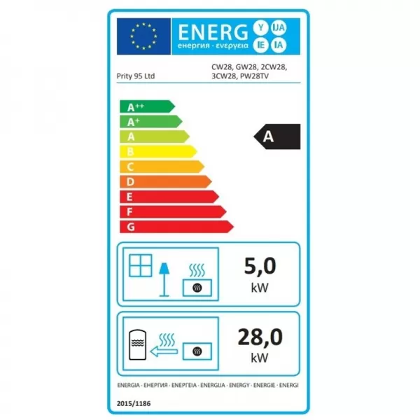 Krbová vložka s teplovodním výměníkem PRITY 3C W28