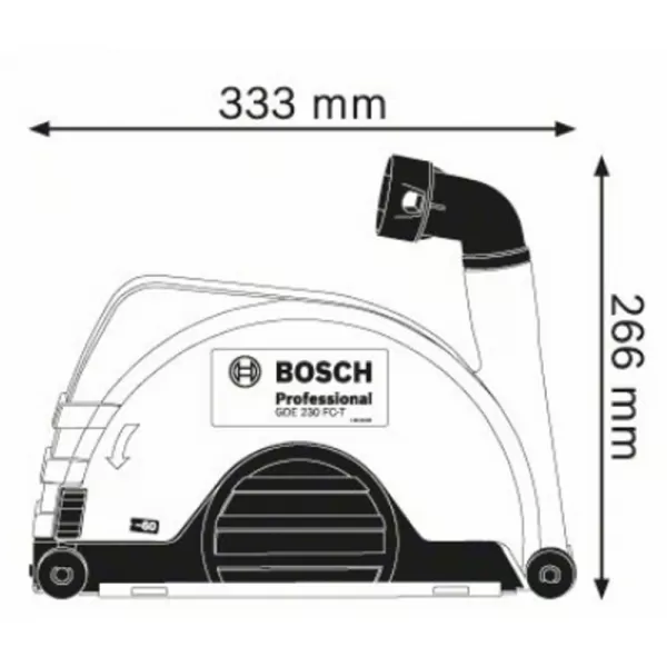 Odsávací kryt pro úhlové brusky Bosch GDE 230 FC-T 1600A003DM