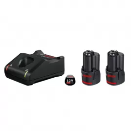 Aku sada Bosch GAL 12V-40 + 2x GBA 12V 2.0Ah 1.600.A01.9R8