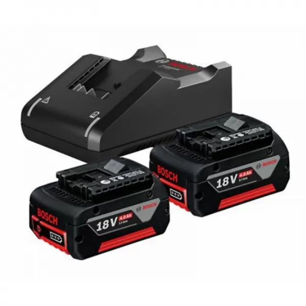 Startovací sada Bosch 18V 2x4,0Ah + GAL18V-40 1600A019S0